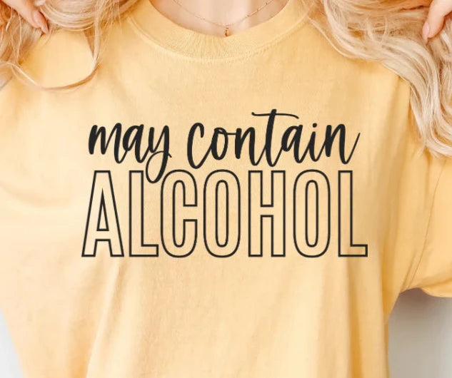 May Contain Alcohol (BLACK PRINT ONLY)