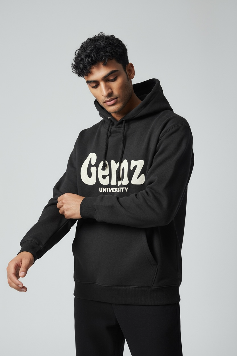 GEMZ UNIVERSITY™ Letters Glow-in-the-Dark Pullover Hoodie