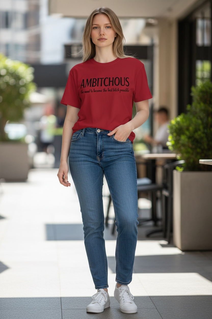 AMBITCHOUS Graphic T-Shirt – Custom Color Heavy Cotton Tee