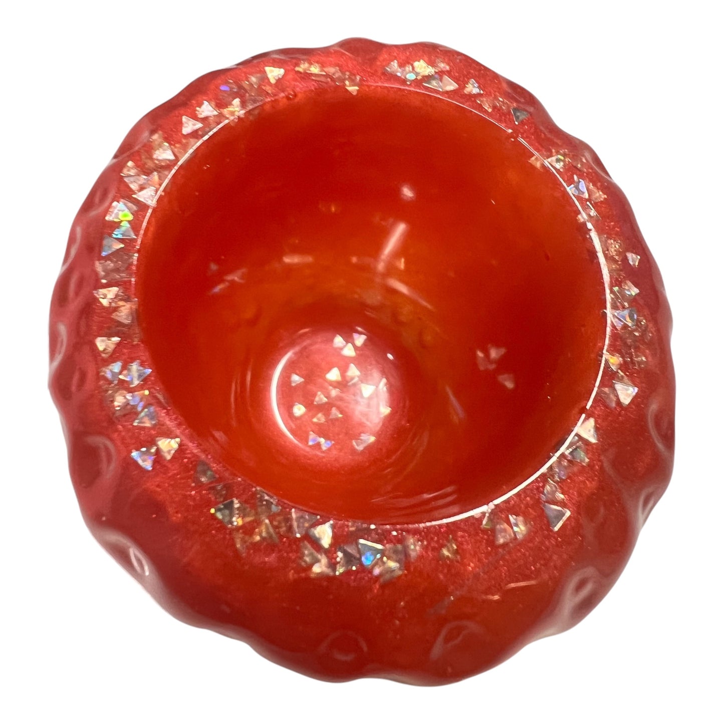 Resin Strawberry Glow-in-the Dark Jar