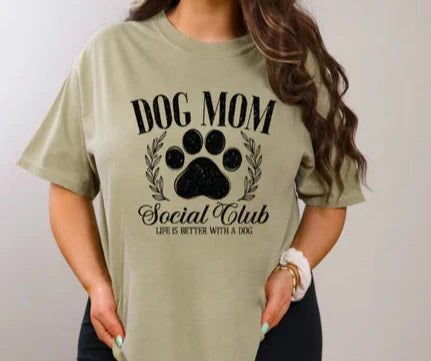 Dog Mom Social (BLACK PRINT ONLY)