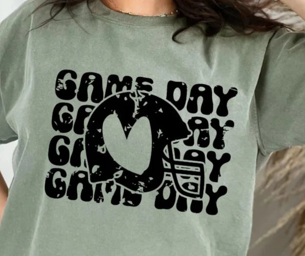 GAME DAY- helmet (BLACK PRINT ONLY)