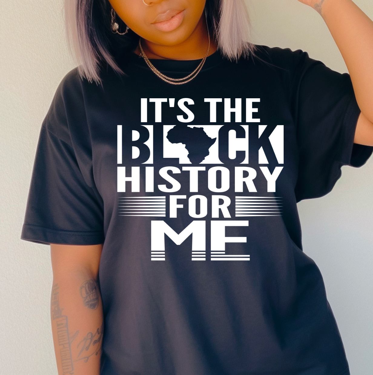 It's the Black History for me (WHITE PRINT ONLY)