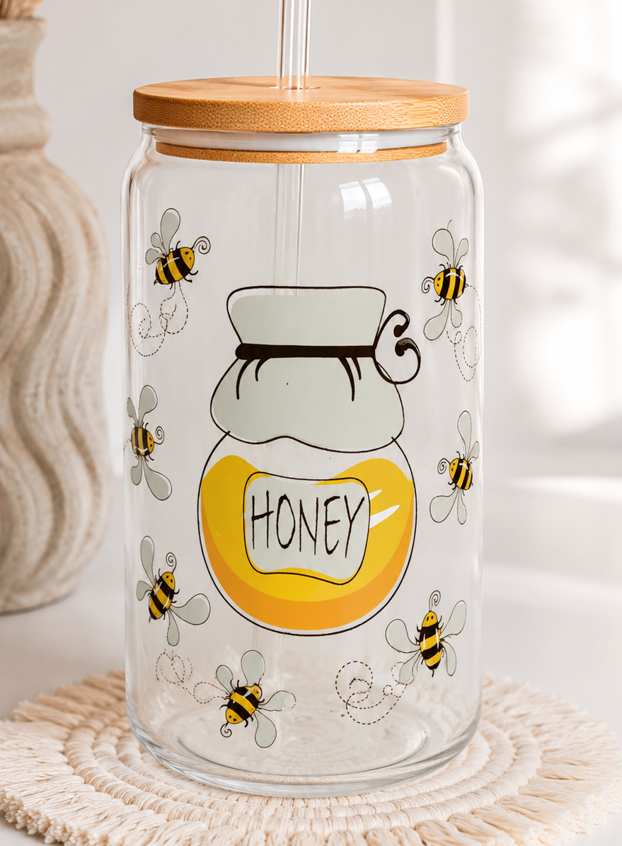 Custom Glass Tumblers with Statement Topper