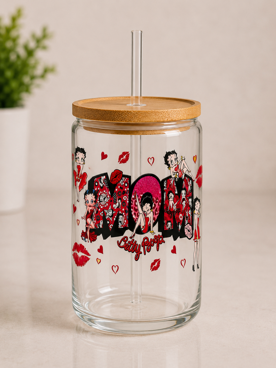 Custom Glass Tumblers with Statement Topper