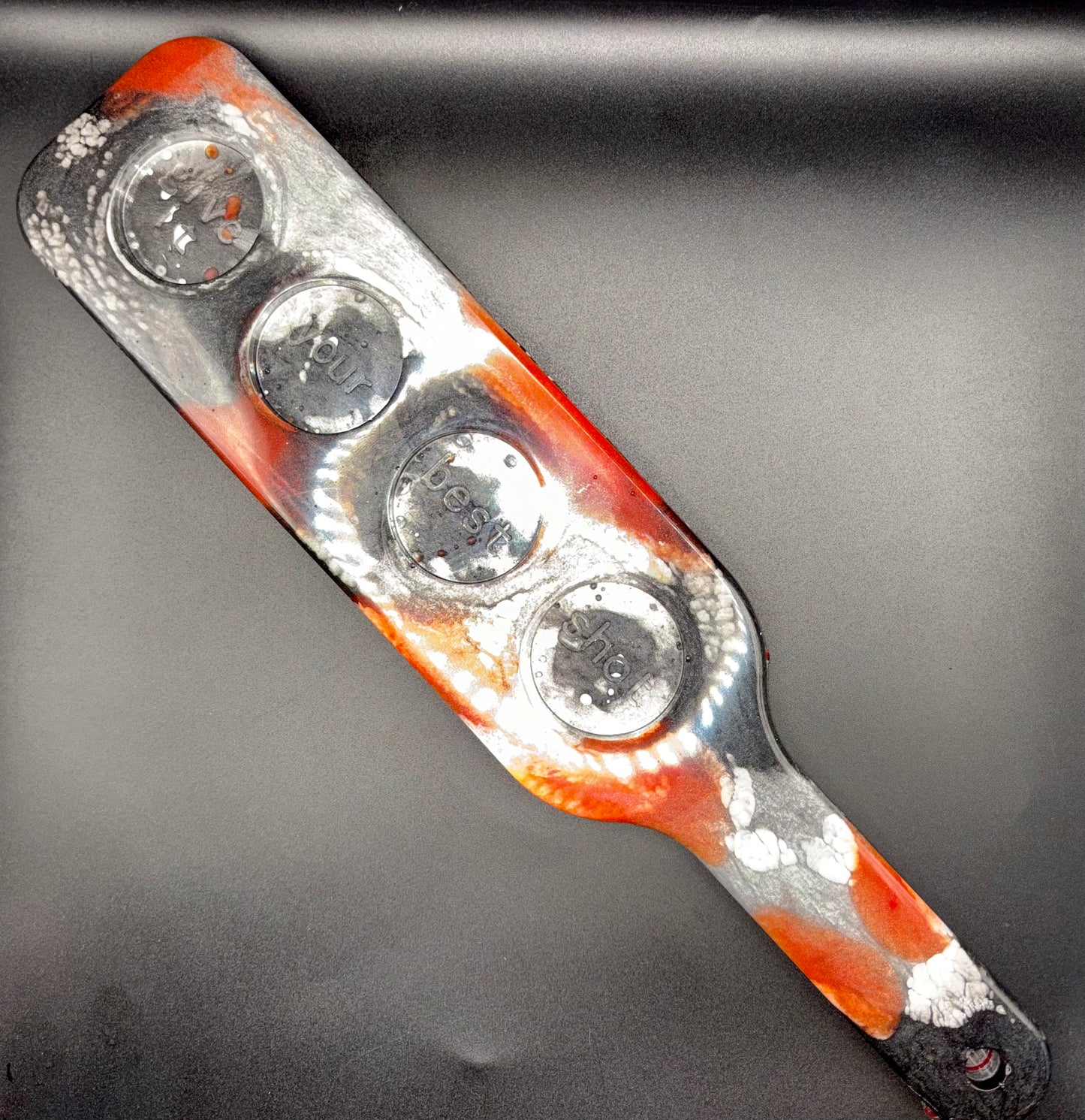 Luxury Resin Shot Glass Tray -  One of a Kind, Ready to Ship