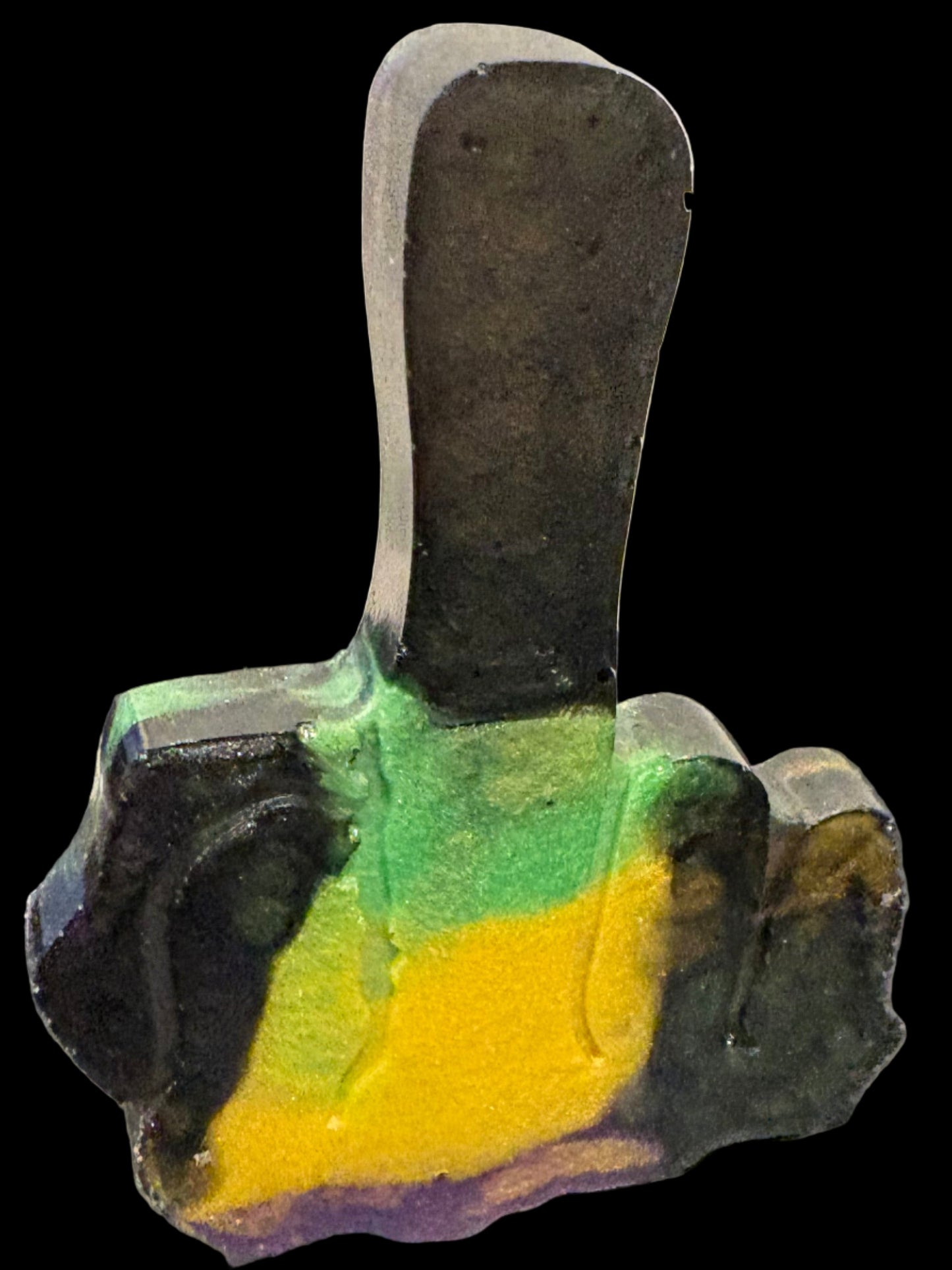 Resin Middle Finger Statement Piece- Funny Desk Decor & Gift