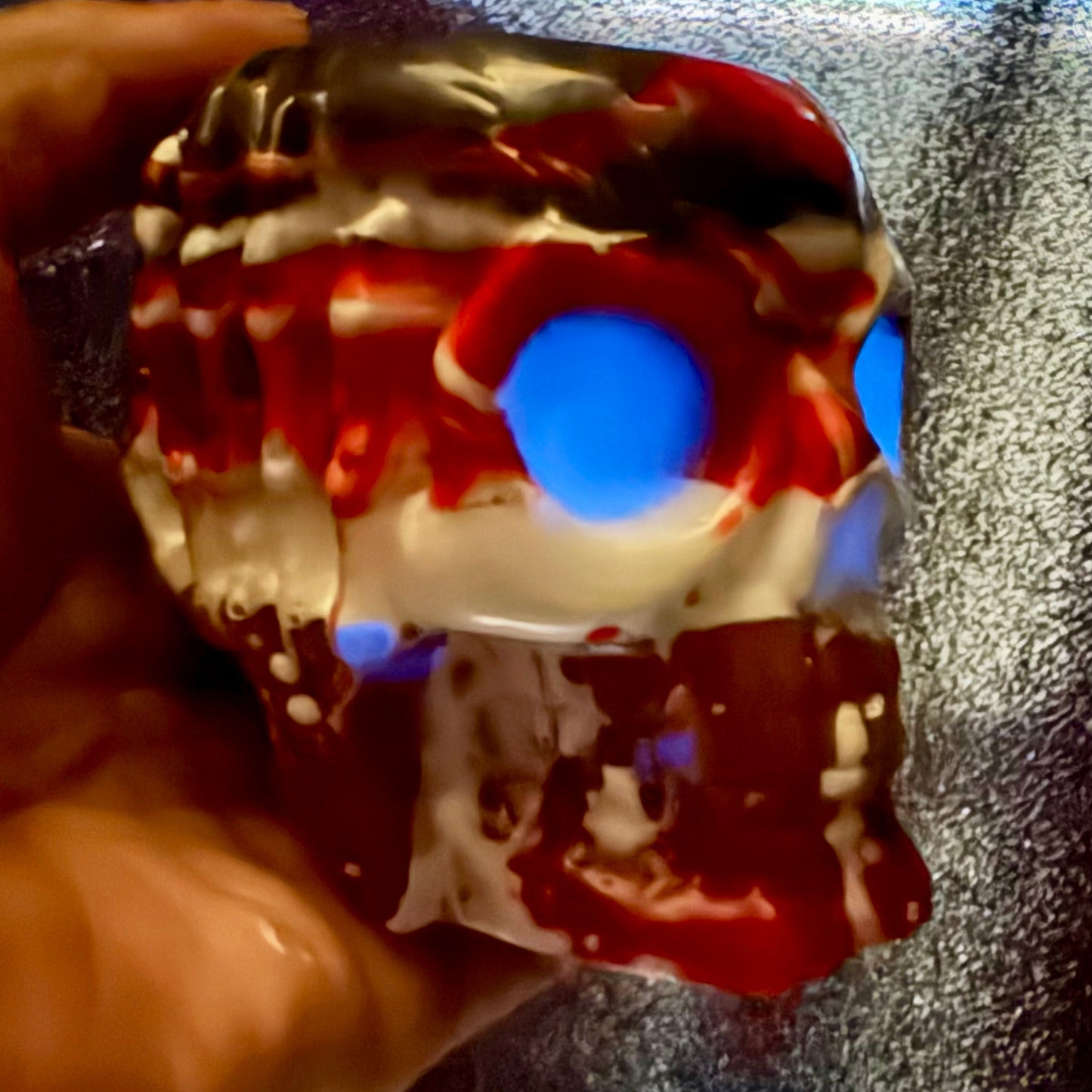 Skull Shot Glass Holder Handmade Resin  | Custom Colors Available | Glow Upgrade Option
