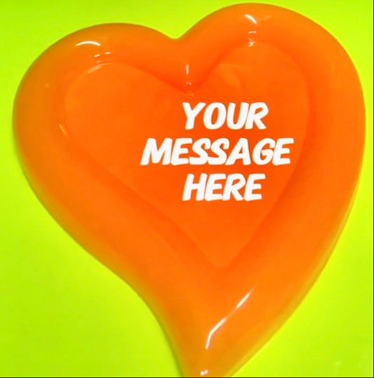 Handmade Custom Resin Heart Tray