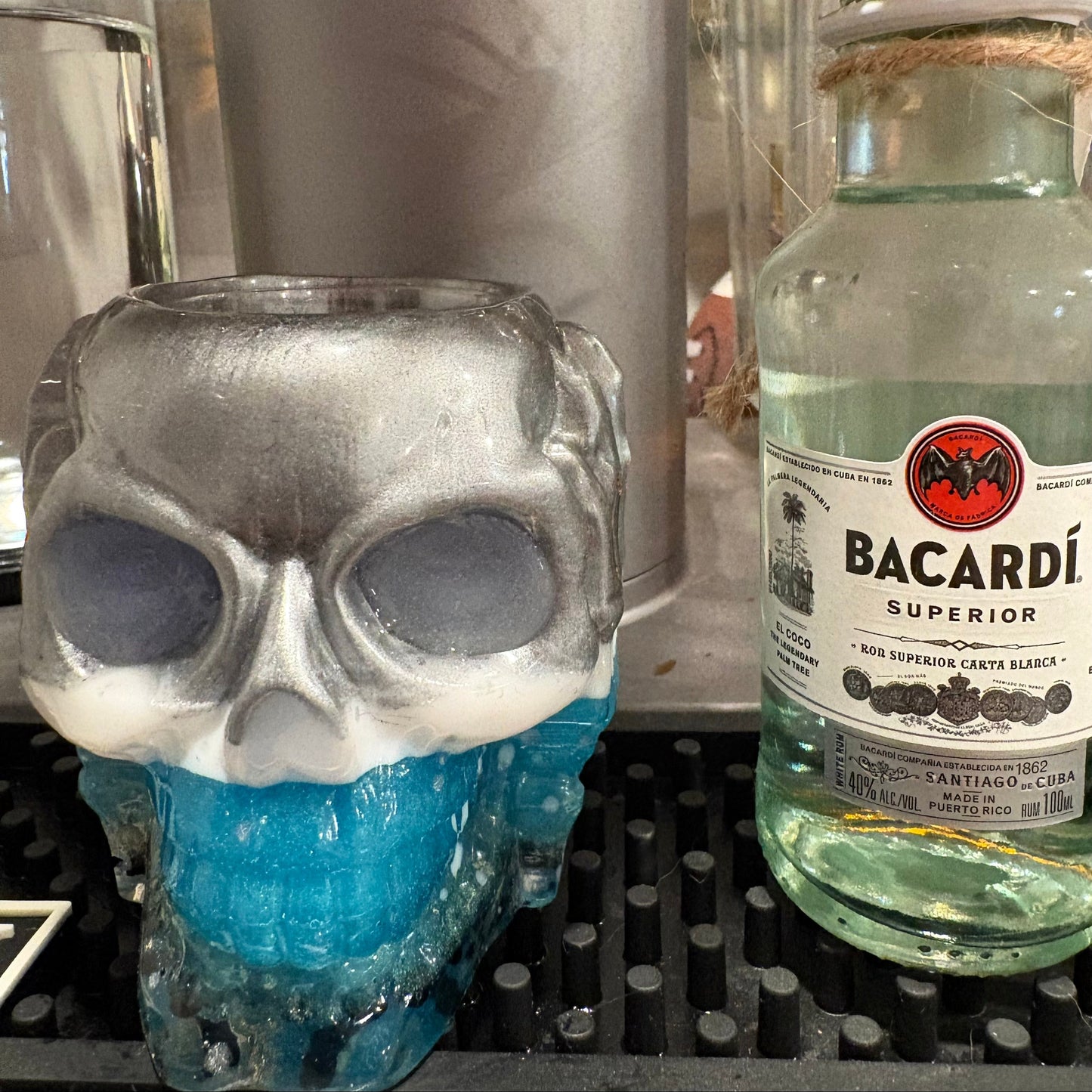 Skull Shot Glass Holder Handmade Resin  | Custom Colors Available | Glow Upgrade Option