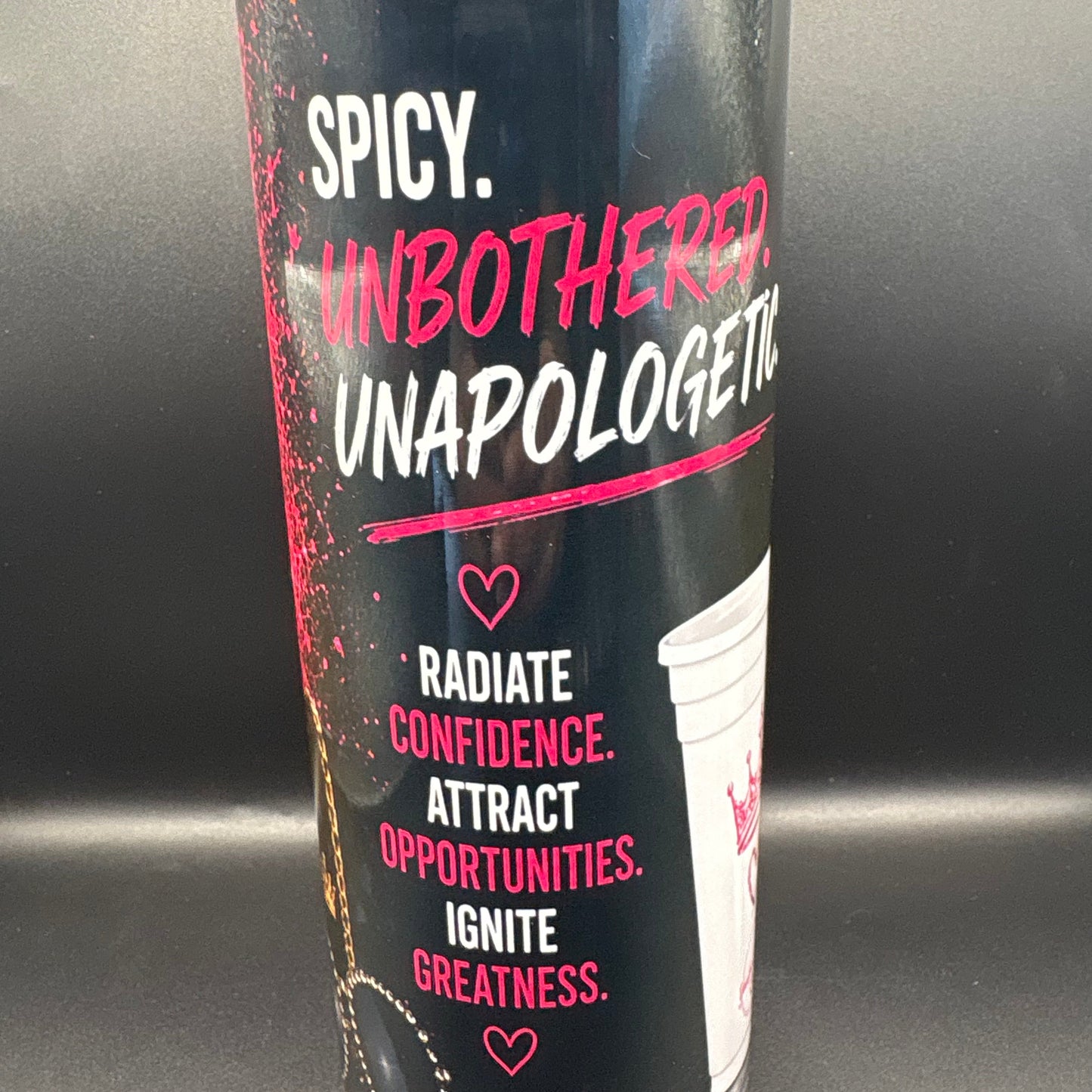 Personalized Unbothered Energy Tumbler – Respect My Cup™ Collection