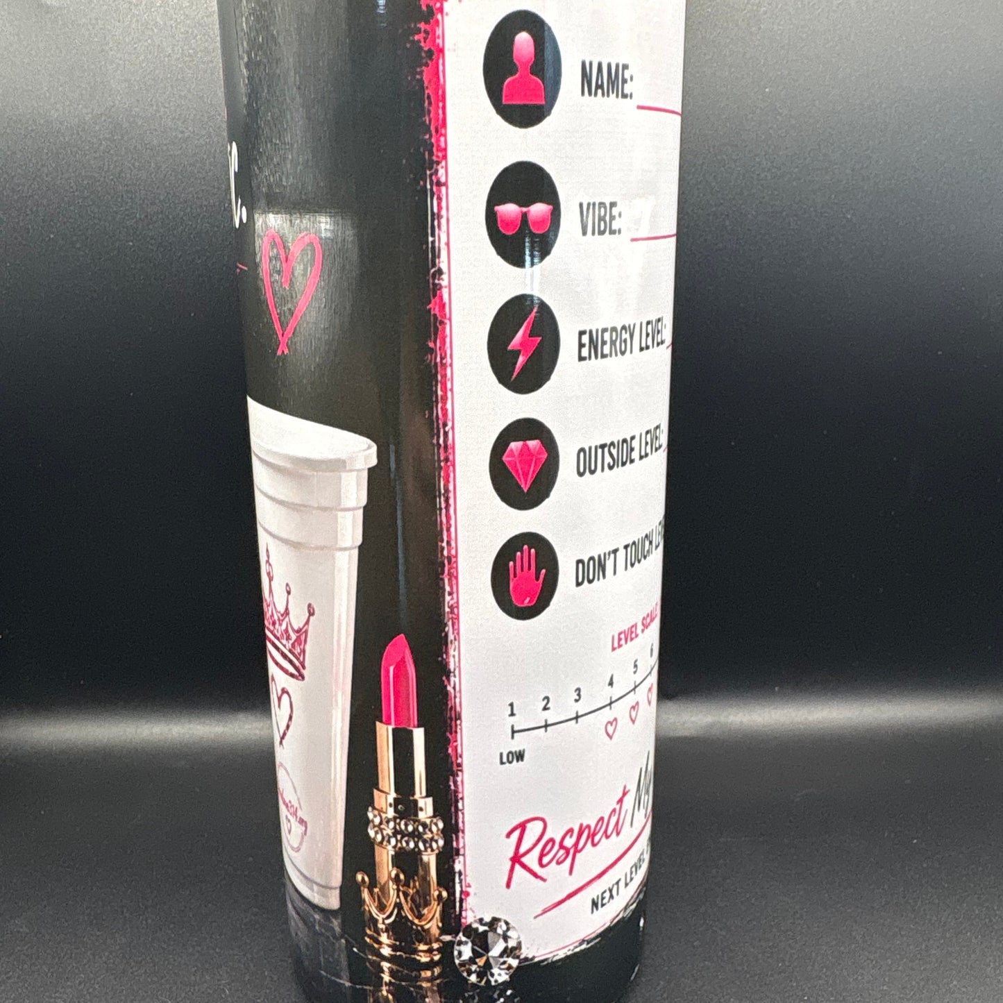 Personalized Unbothered Energy Tumbler – Respect My Cup™ Collection