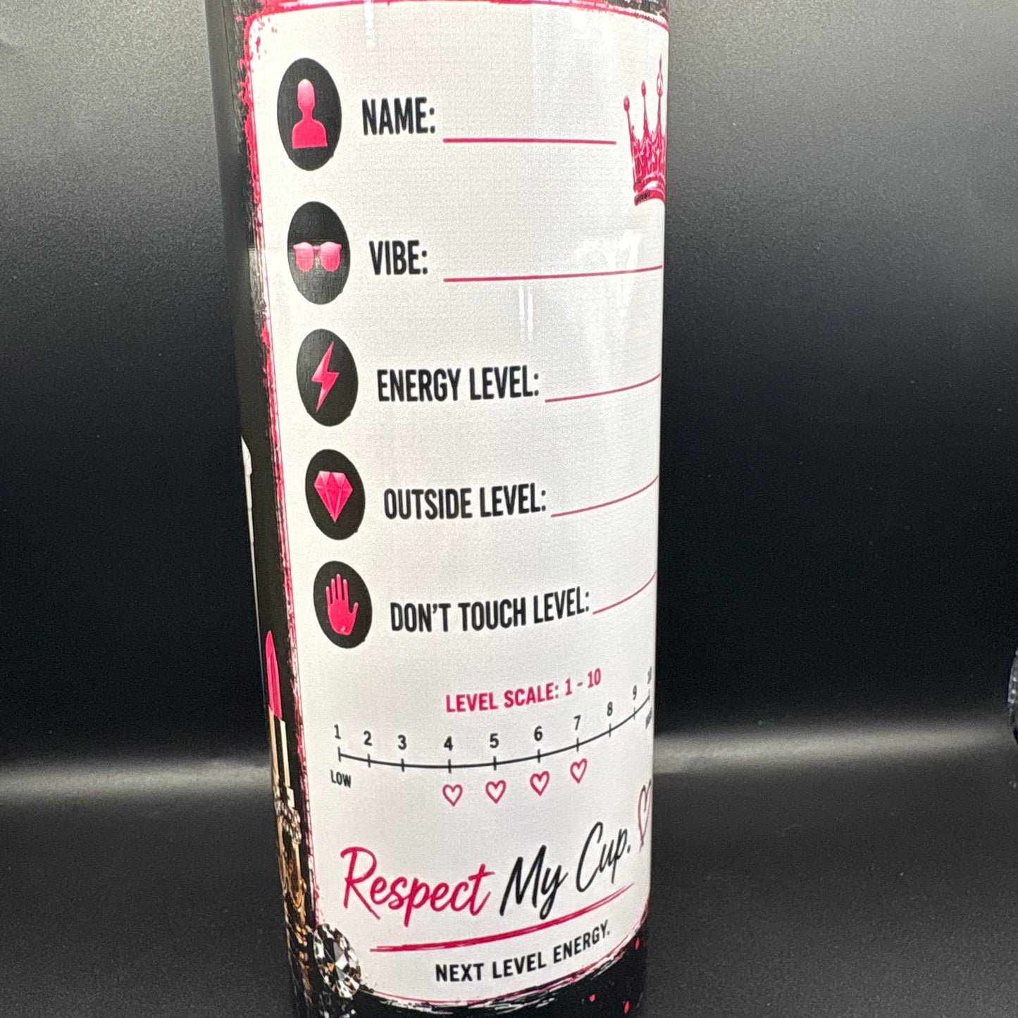 Personalized Unbothered Energy Tumbler – Respect My Cup™ Collection