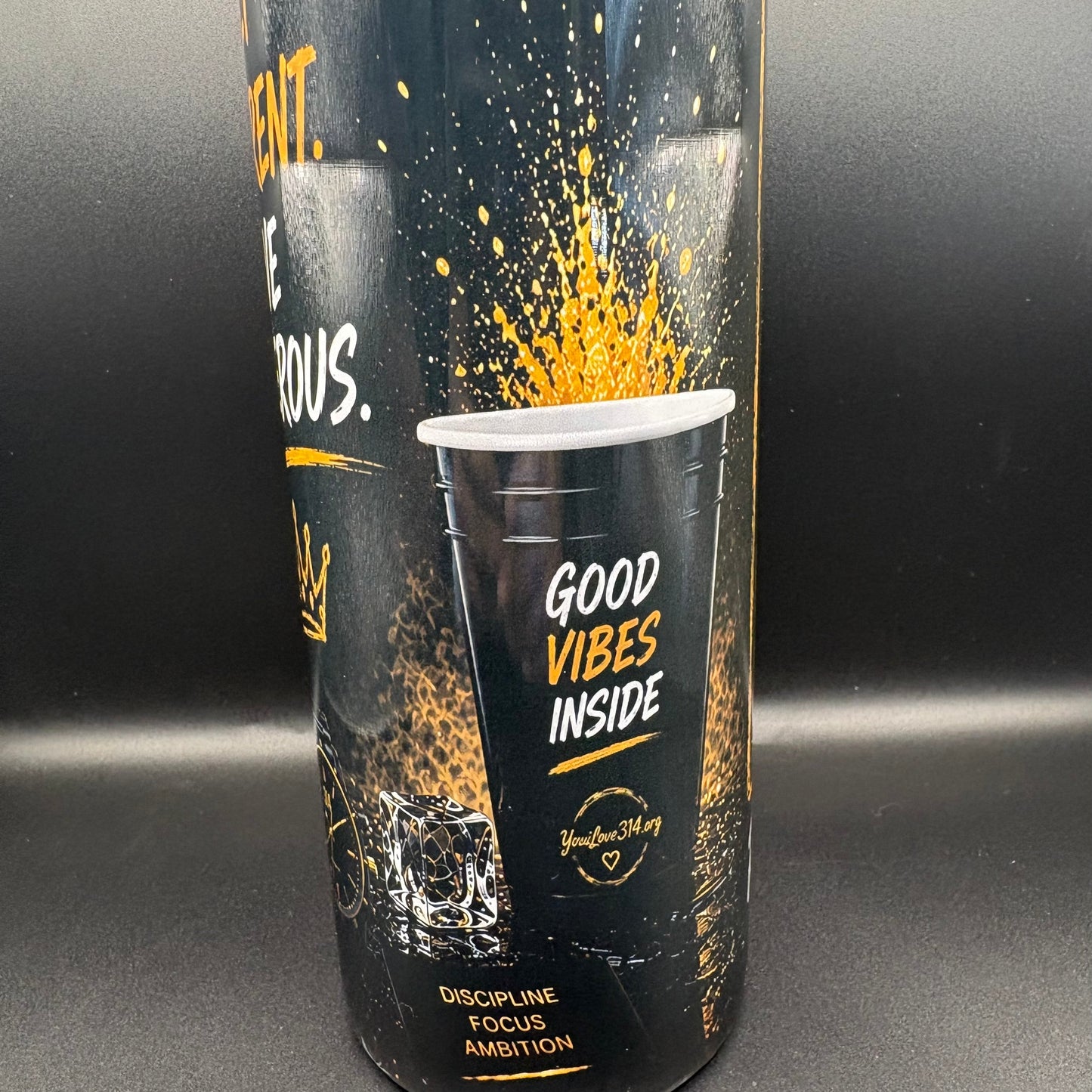 Personalized Boss Energy Tumbler – Respect My Cup™ Collection