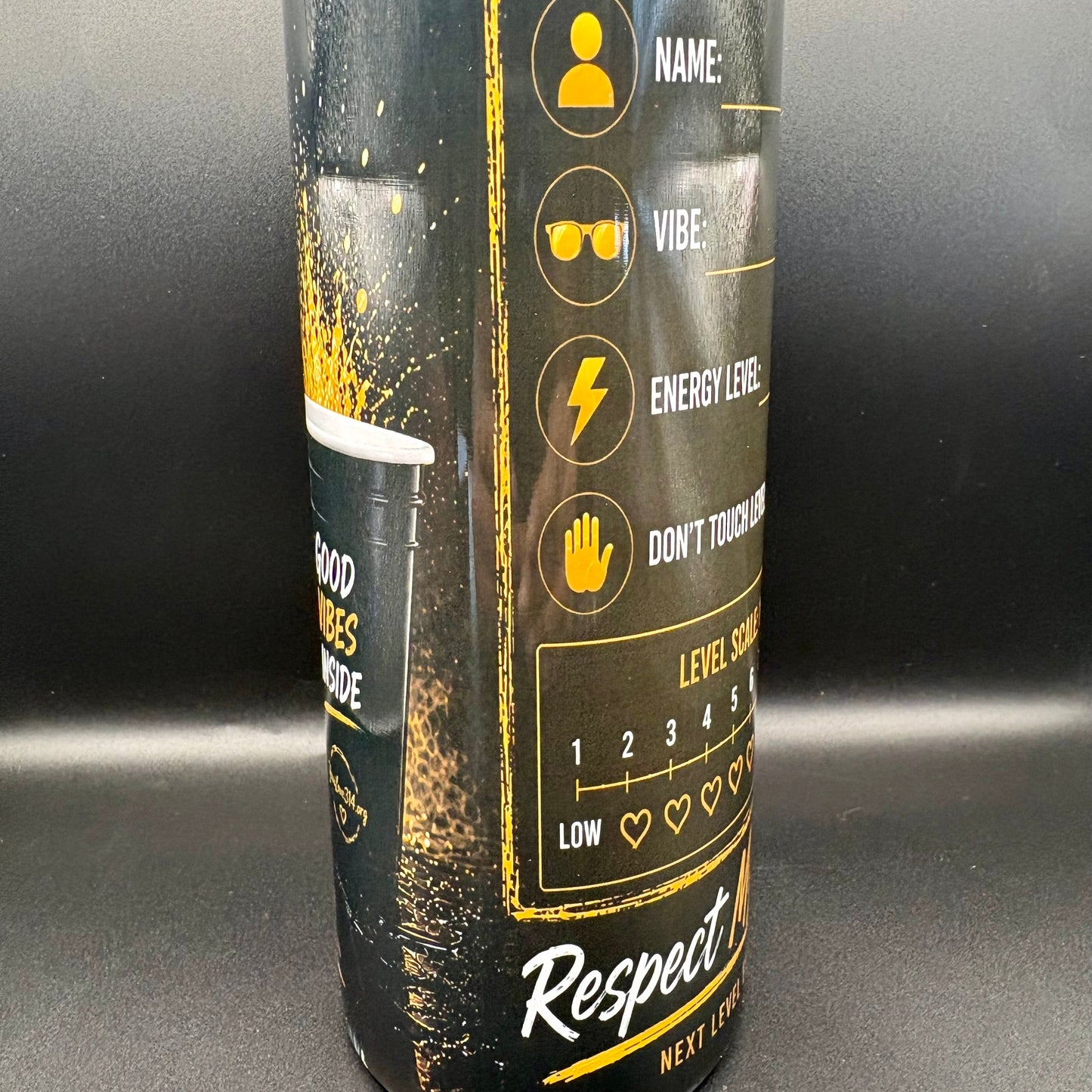 Personalized Boss Energy Tumbler – Respect My Cup™ Collection