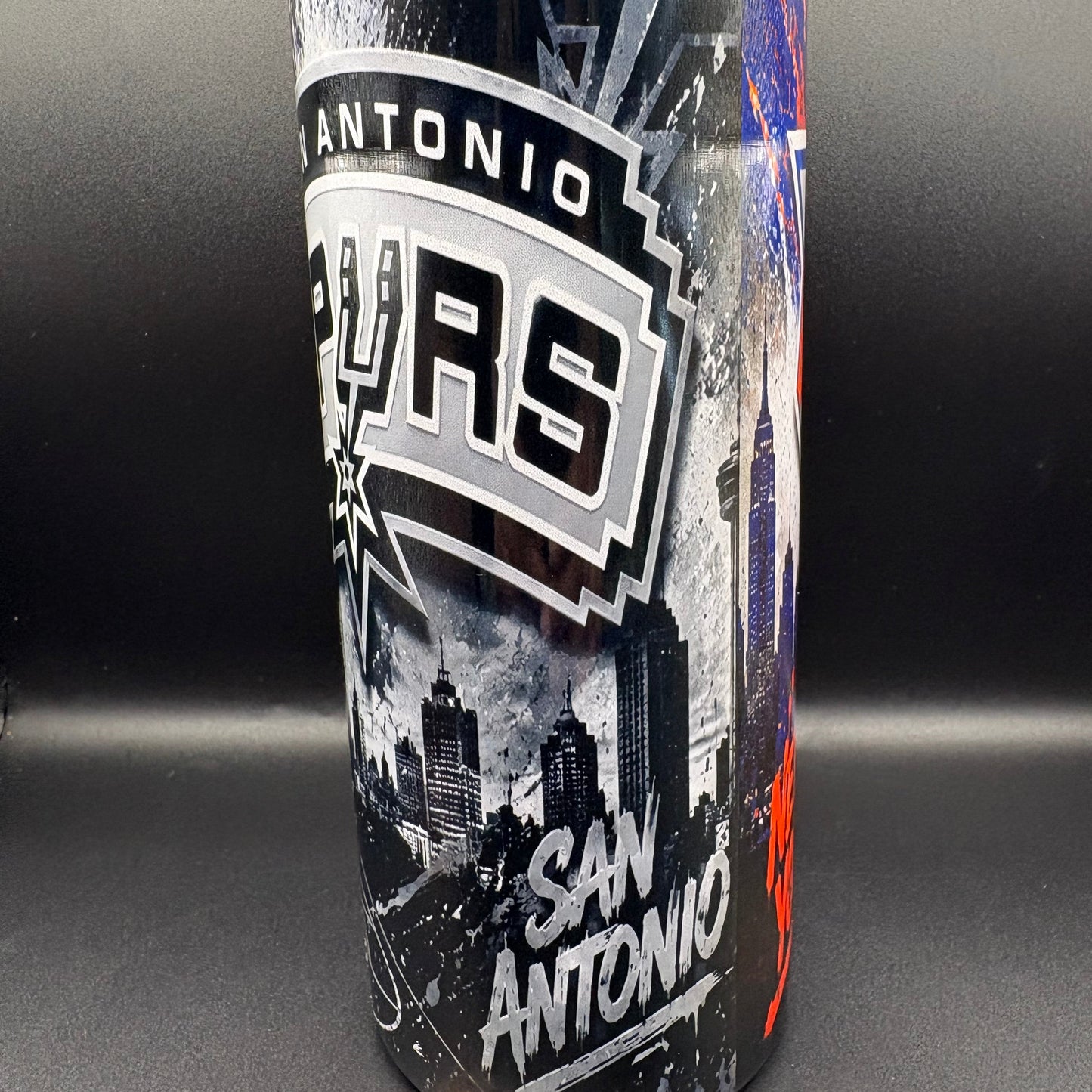 20 oz Stainless Steel Tumbler - Basket Rivalry  | New York vs San Antonio Edition