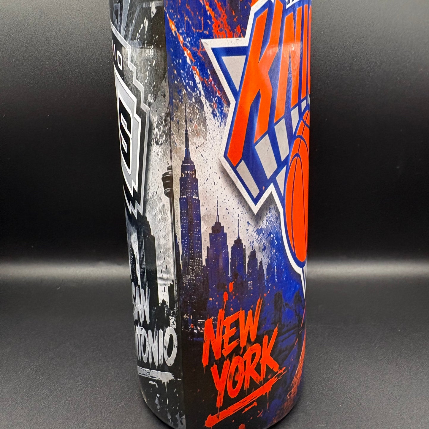 20 oz Stainless Steel Tumbler - Basket Rivalry  | New York vs San Antonio Edition