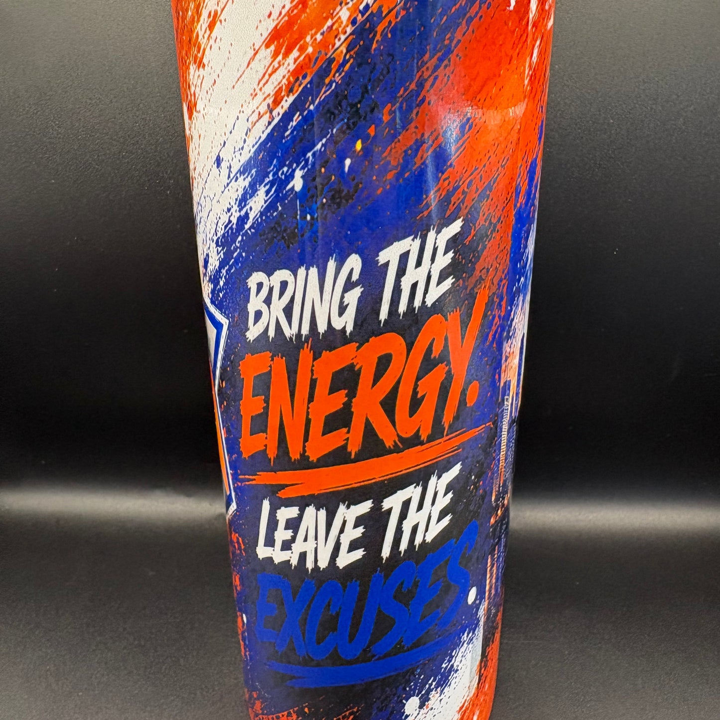 New York Knicks Inspired 20 oz Insulated Stainless Steel Tumbler with Dual Lids & Handle