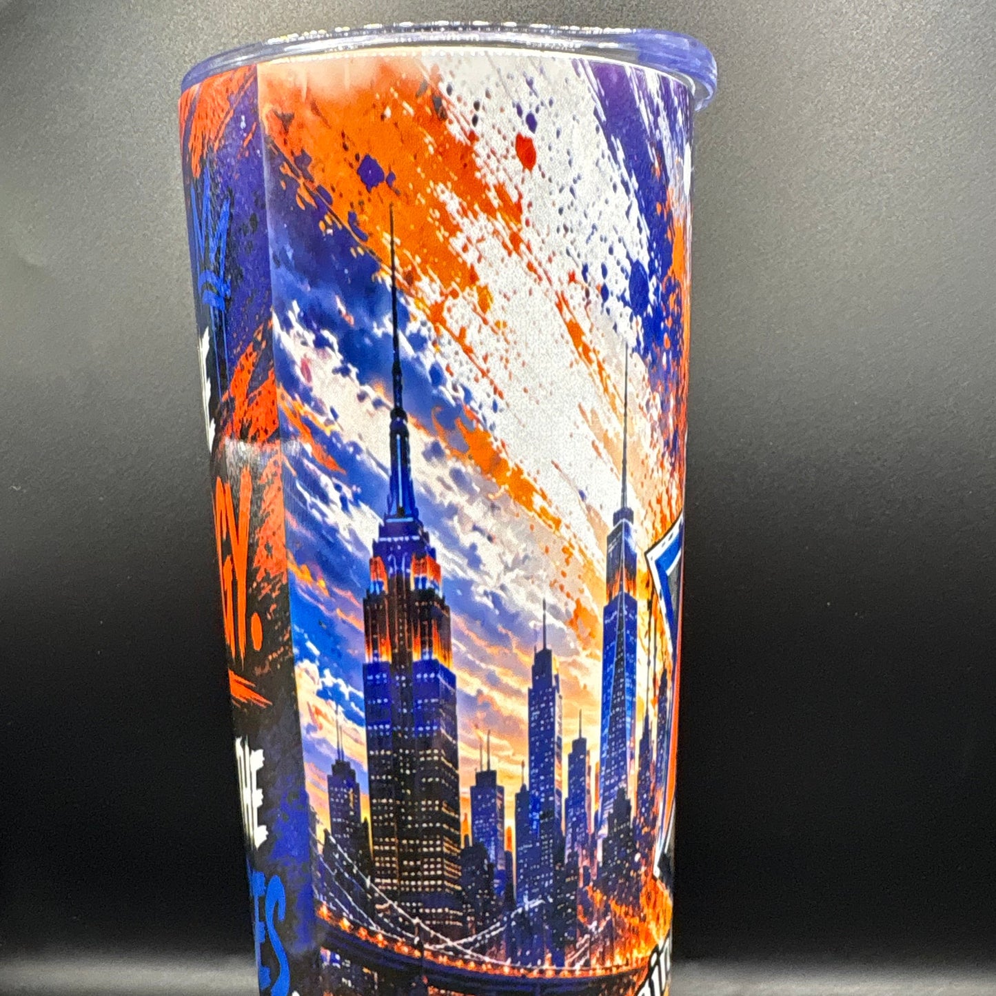 New York Knicks Inspired 20oz Skinny Tumbler – Limited Edition Basketball Fan Gift