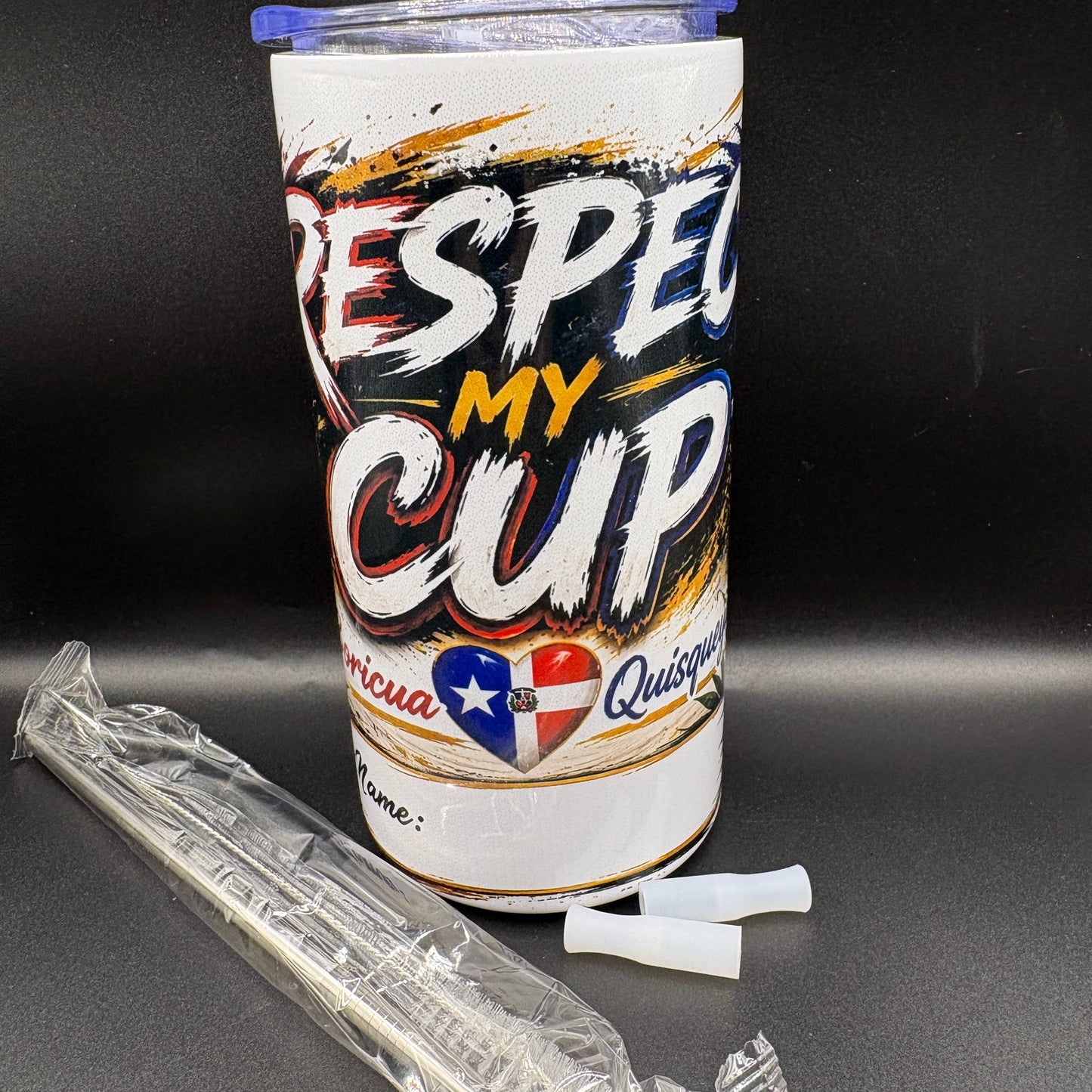 Respect My Cup™ Best of Both Worlds Edition | Puerto Rico & Dominican Republic 16 oz Insulated Tumbler