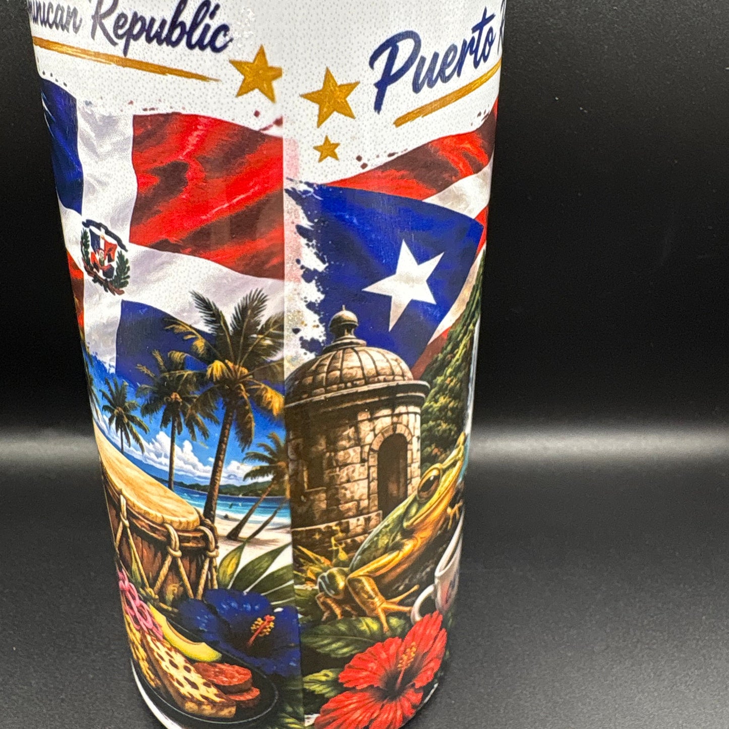 Respect My Cup™ Best of Both Worlds Edition | Puerto Rico & Dominican Republic 16 oz Insulated Tumbler