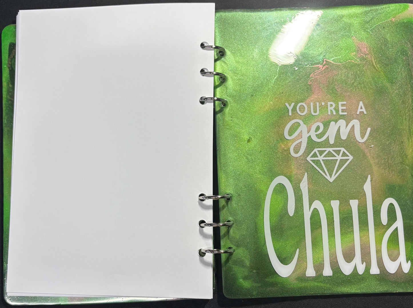 Binder- Resin A5 Handmade Glow (Custom Colors)