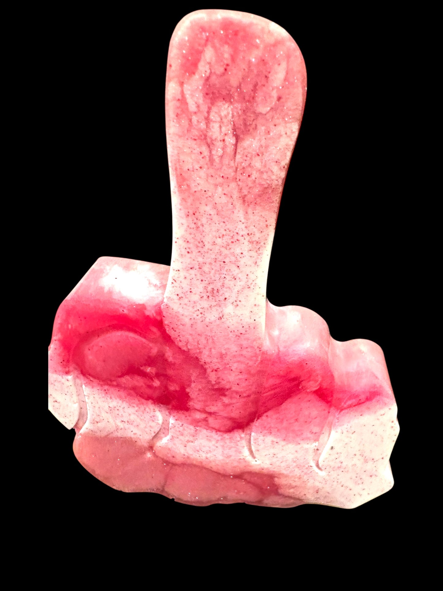 Resin Middle Finger Statement Piece- Funny Desk Decor & Gift