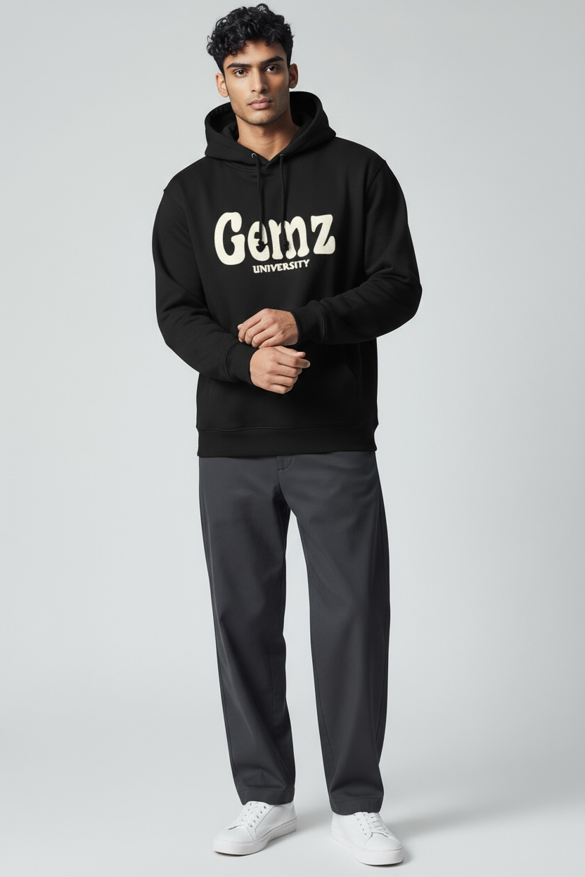 GEMZ UNIVERSITY™ Letters Glow-in-the-Dark Pullover Hoodie