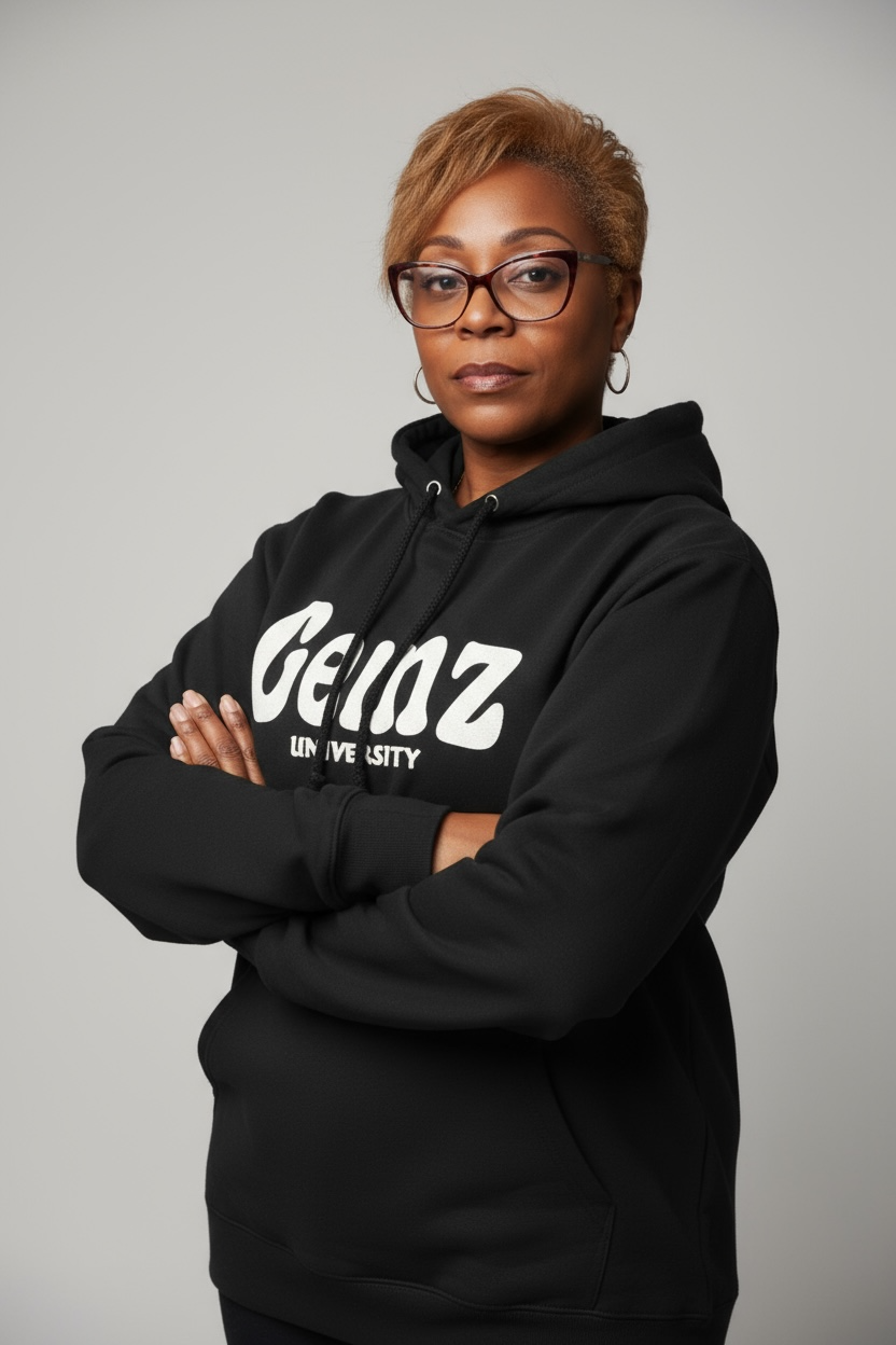 GEMZ UNIVERSITY™ Letters Glow-in-the-Dark Pullover Hoodie