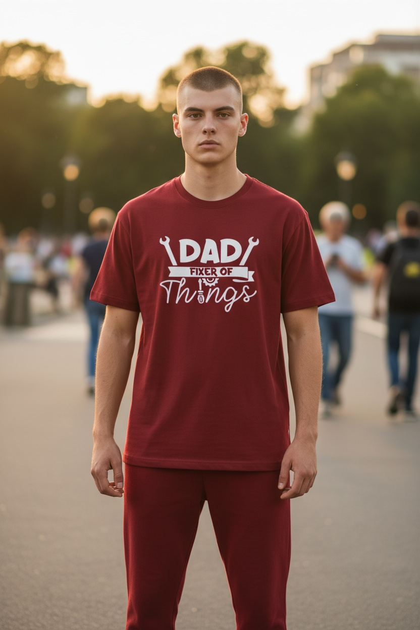 DAD FIXER OF THINGS (WHITE PRINT ONLY)