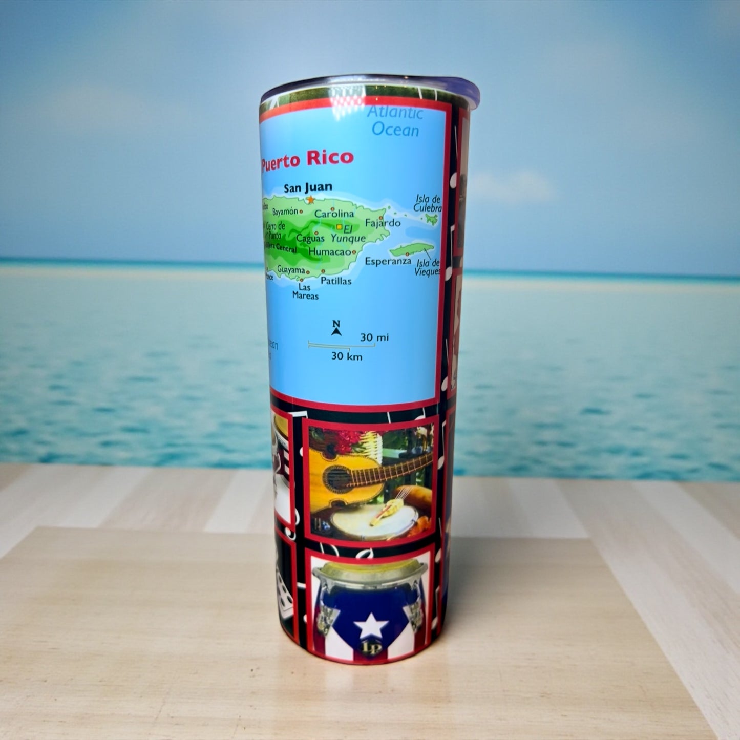 Puerto Rico Sublimation Tumbler – 20oz