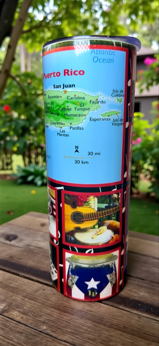 Puerto Rico Sublimation Tumbler – 20oz