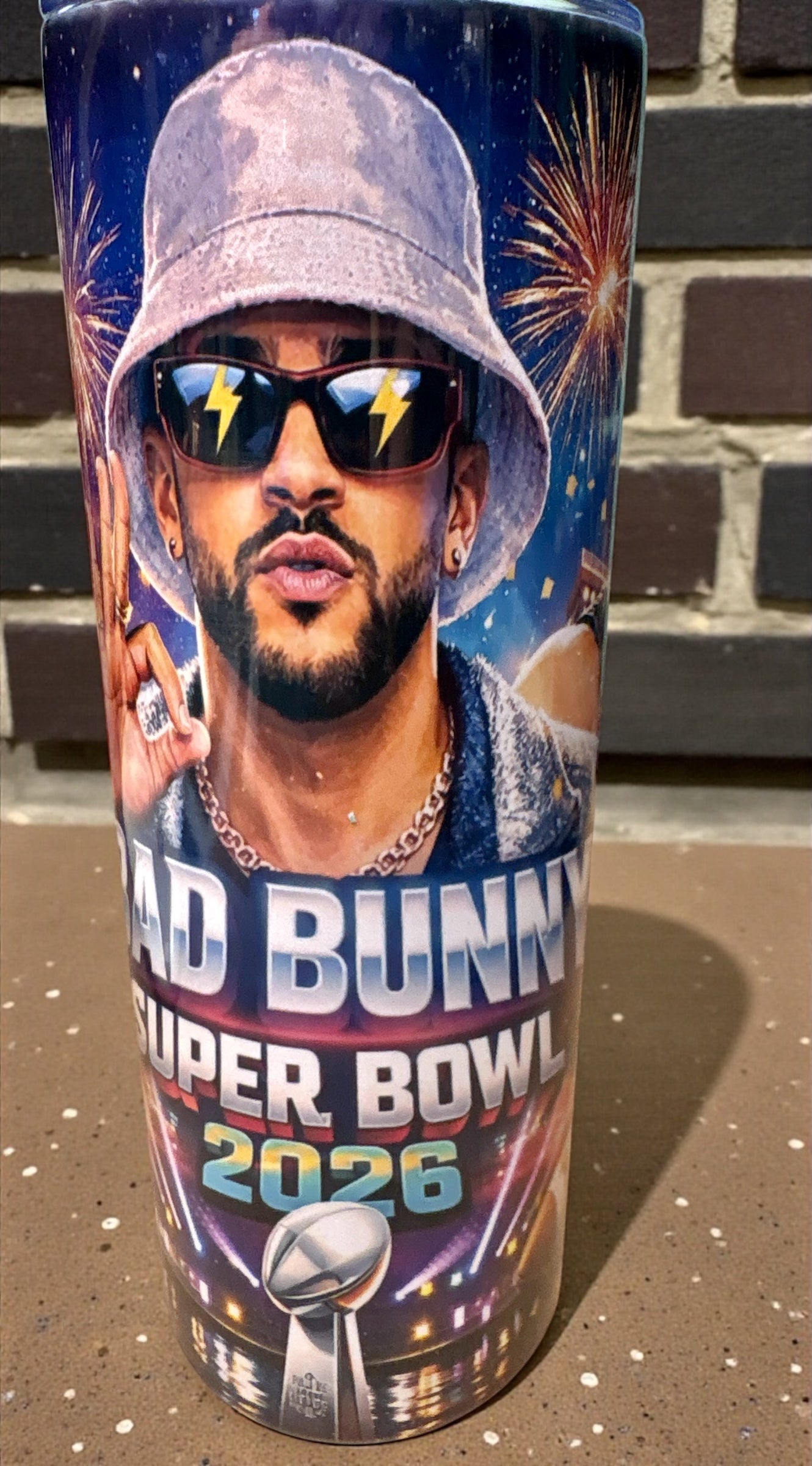 Bad Bunny Inspired 20oz Stainless Steel Tumbler – Limited Fan Edition