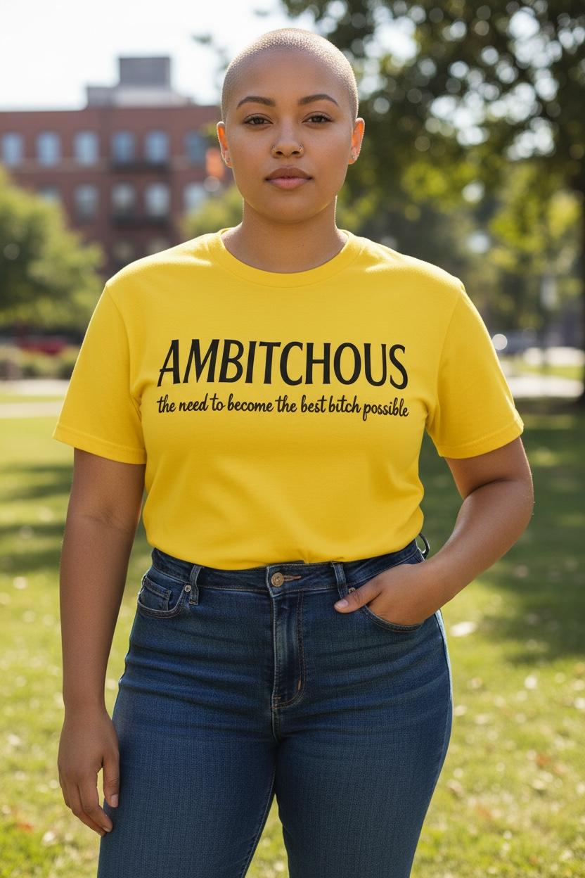AMBITCHOUS Graphic T-Shirt – Custom Color Heavy Cotton Tee