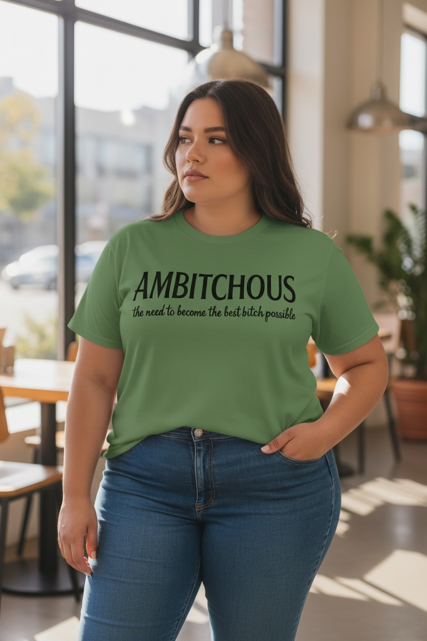 AMBITCHOUS Graphic T-Shirt – Custom Color Heavy Cotton Tee