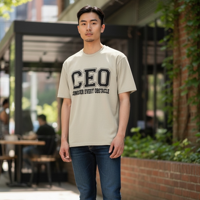 CEO Conquer Every Obstacle Graphic T-Shirt | Motivational Statement Tee | Empowerment Shirt