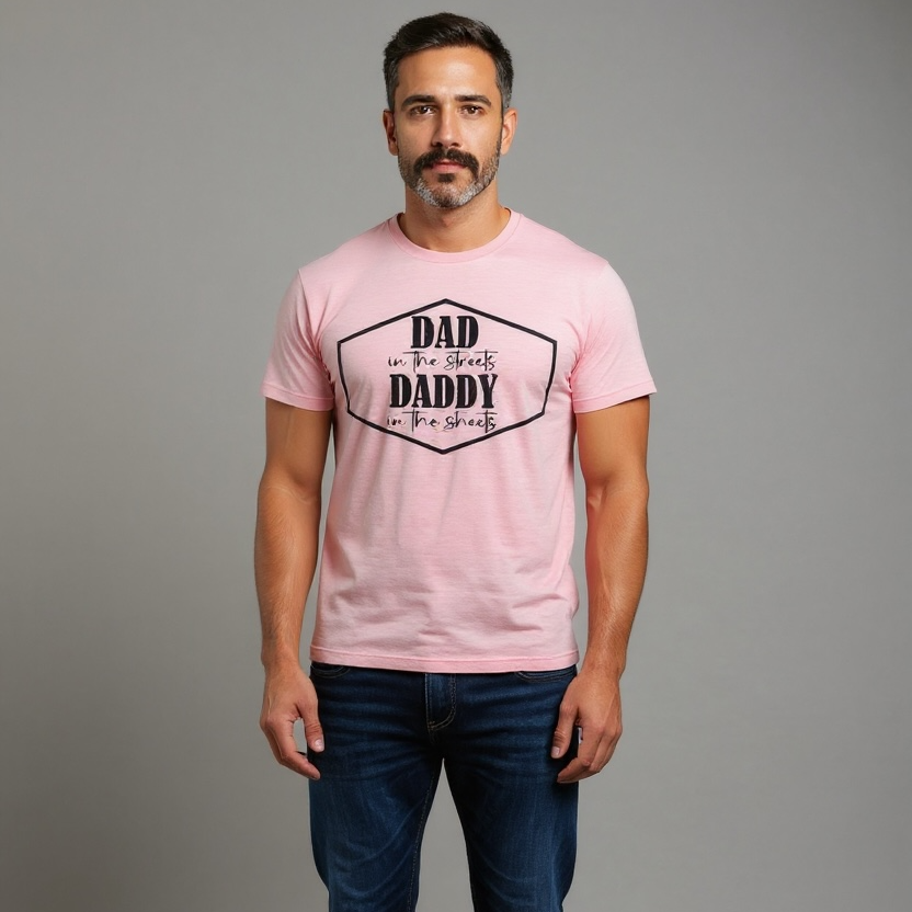 Dad in the Streets, Daddy at Home Graphic T-Shirt