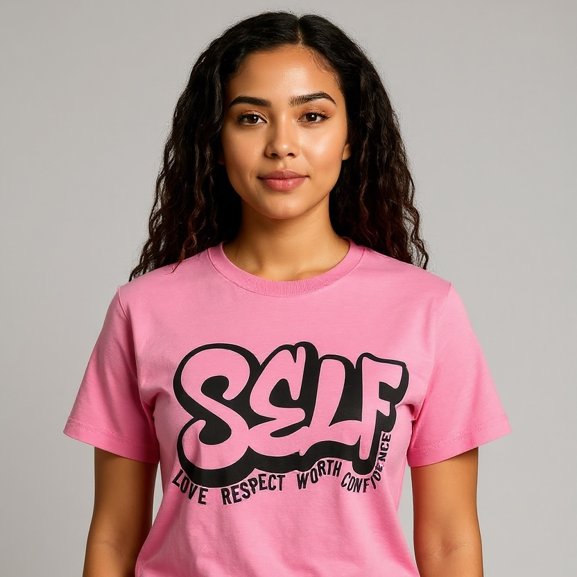 Self Love Graphic T-Shirt – Love Respect Worth Confidence Tee