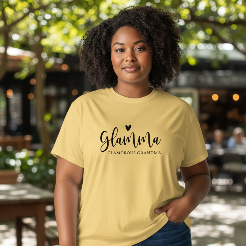 Glamma Graphic T-Shirt – Glamorous Grandma Tee