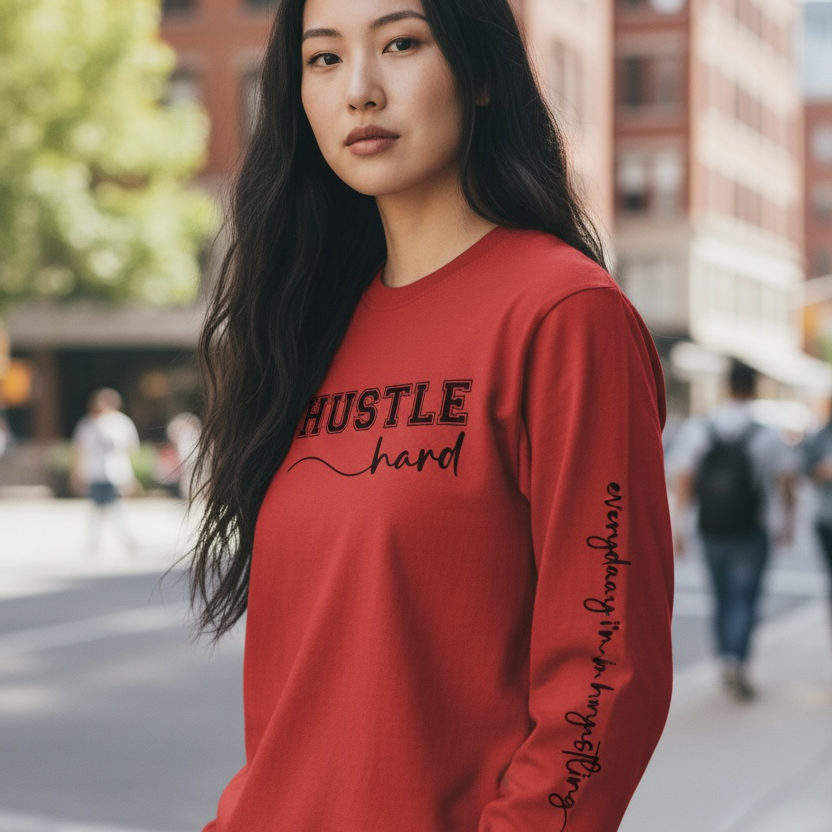 HUSTLE hard-everyday I'm hustling - Long Sleeve T-Shirt