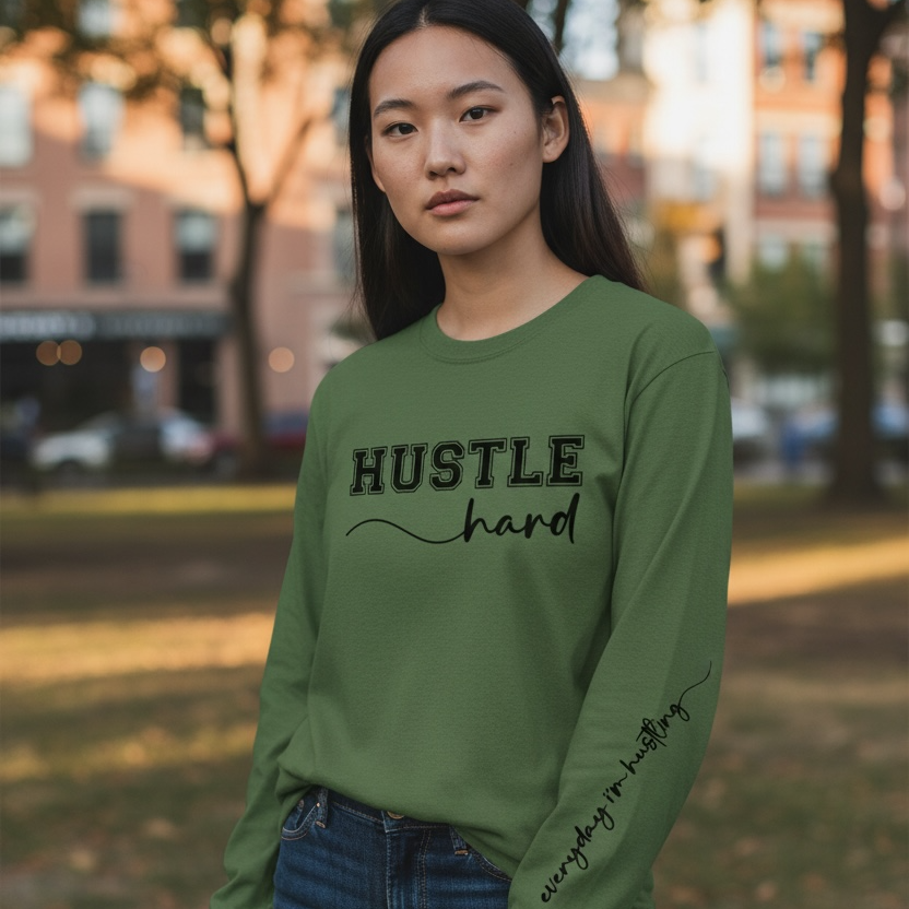 HUSTLE hard-everyday I'm hustling - Long Sleeve T-Shirt