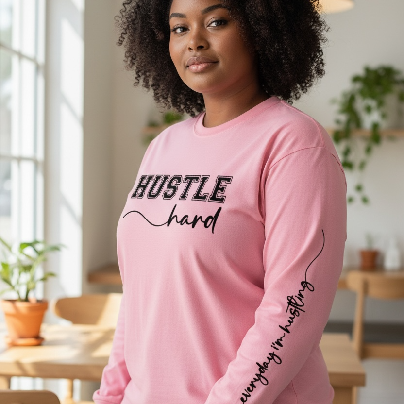HUSTLE hard-everyday I'm hustling - Long Sleeve T-Shirt