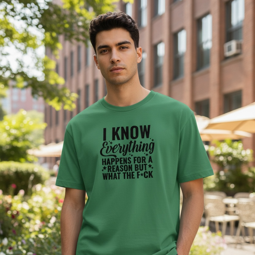 Everything Happens For A Reason But What the Fu*k -  Funny Graphic Tee