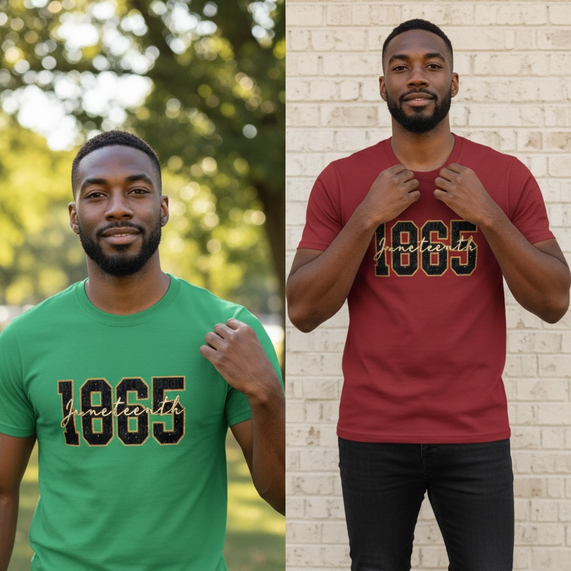 Juneteenth VIBES 1865 Graphic Tee