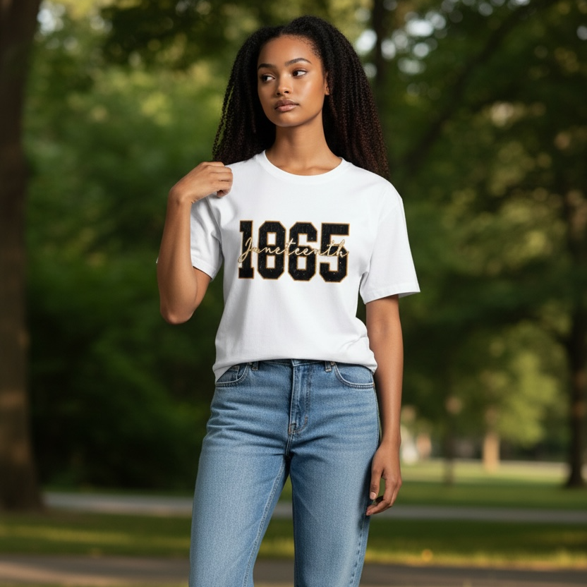 Juneteenth VIBES 1865 Graphic Tee