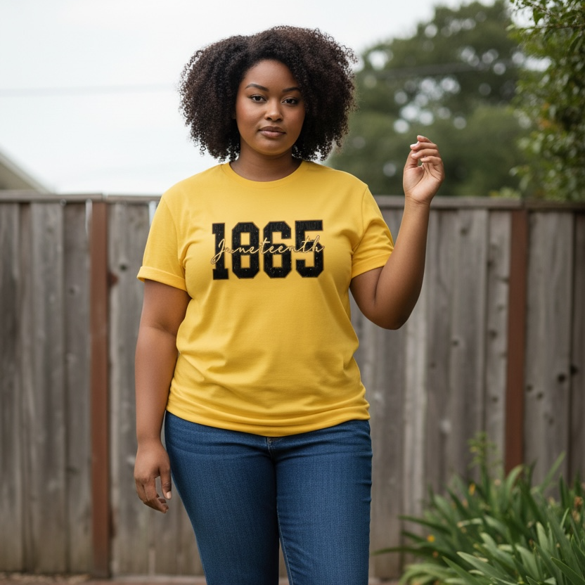 Juneteenth VIBES 1865 Graphic Tee