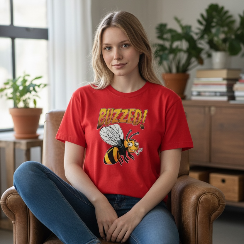 BUZZED! Graphic Tee 🐝💨 (420)