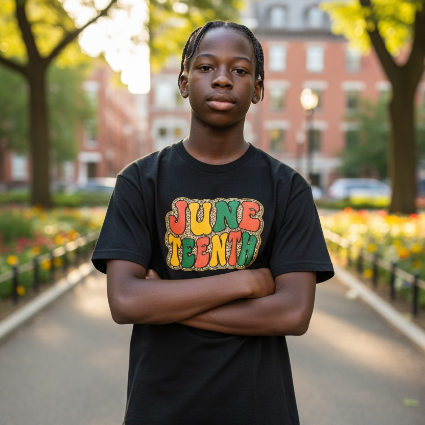 JUNETEENTH Retro Leopard Graphic Tee ❤️💛💚