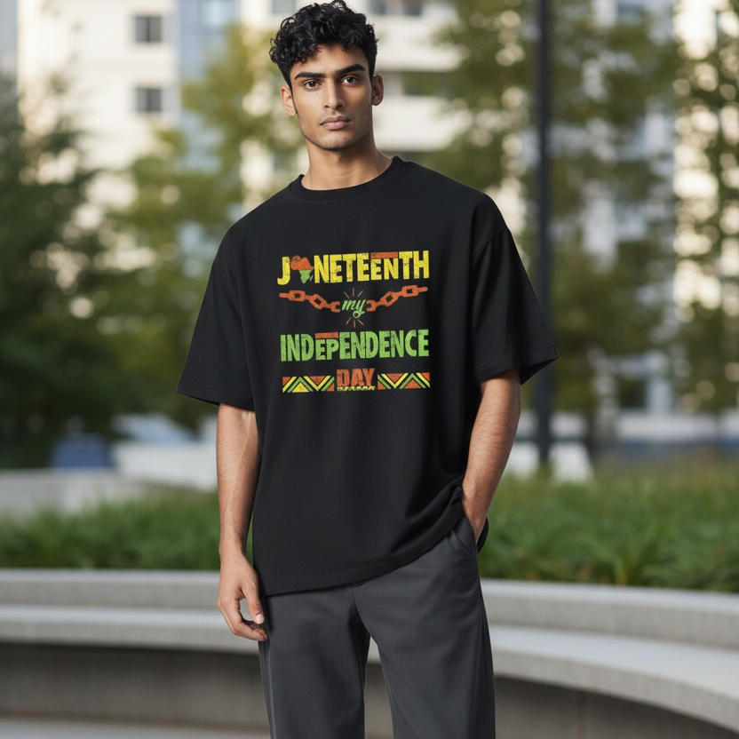Juneteenth  Independence Day T- Shirt | Freedom Celebration Heavy Cotton Crewneck Tee