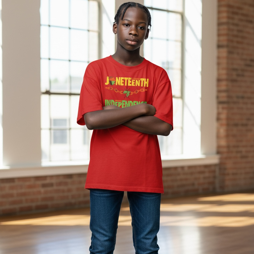 Juneteenth  Independence Day T- Shirt | Freedom Celebration Heavy Cotton Crewneck Tee